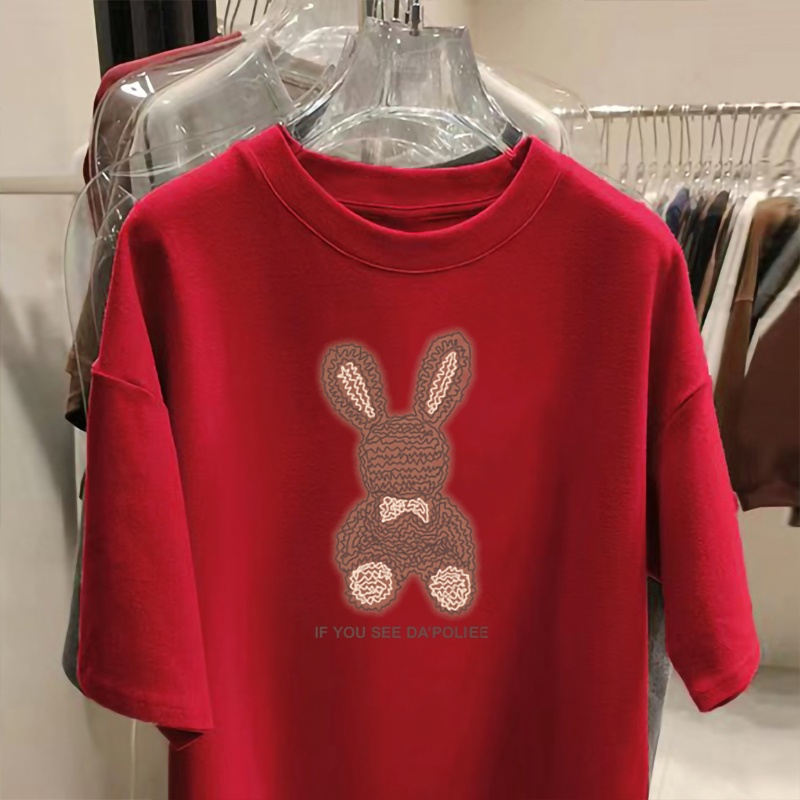 NRVP Áo Thun 100% Cotton Tay Ngắn Dáng Suông In Họa Tiết Trẻ Trung Thời Trang Unisex Size 5XL