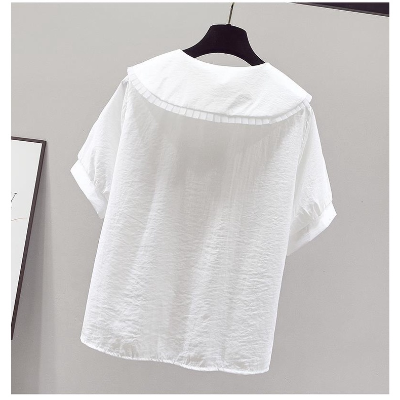 Áo Sơ Mi Chiffon Mỏng Ngắn Tay Thời Trang Mùa Hè Hàng Mới 2023 Dành Cho Bạn Nữ