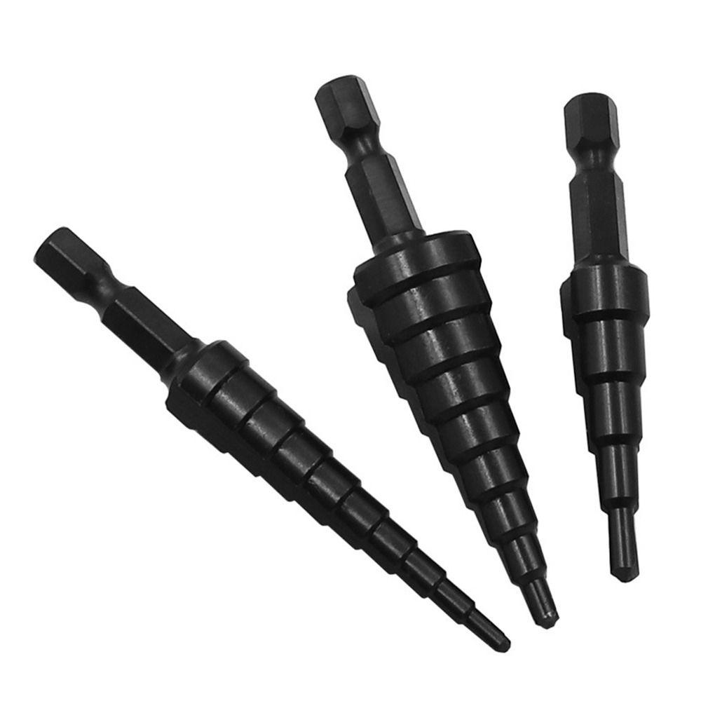 GOGOUP Bộ 3 Mũi Khoan Titan Màu Đen