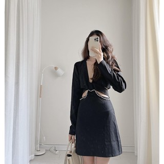 Váy cutout eo dài ngọc by Samhyewear