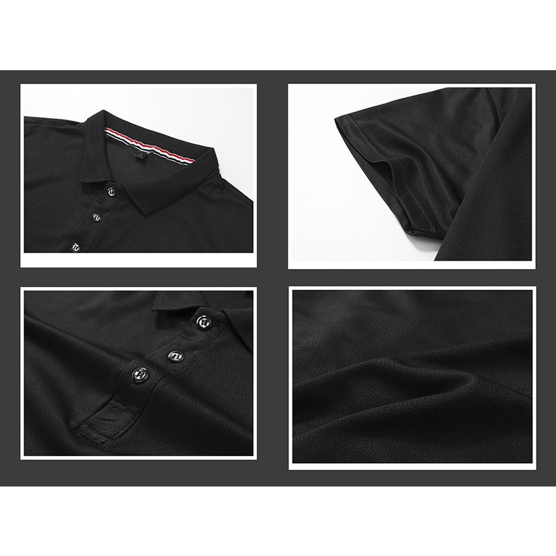 Áo polo Tay Ngắn Màu Trơn Đơn Giản Thời Trang Mùa Hè Cho Nam