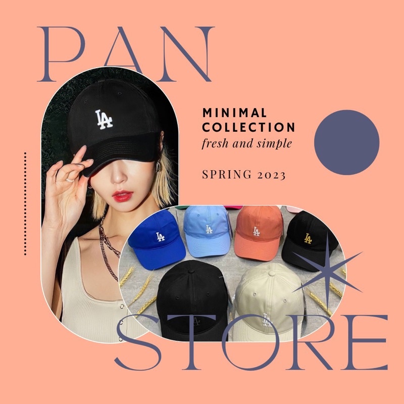 Mũ lưỡi trai, nón kết thời trang cao cấp nam nữ Unisex thêu chữ LA Pan Store