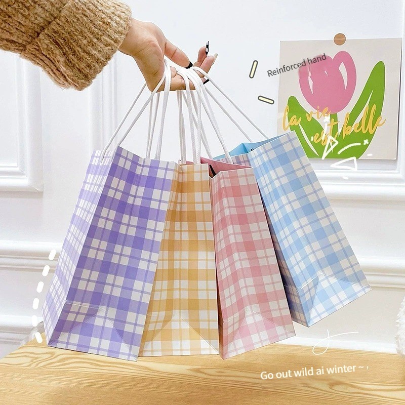 Túi Đựng Quà Sinh Nhật / Trà Sữa / Bánh Mì Kiếng Trung Suốt Hình Hoạt Hình Dễ Thương