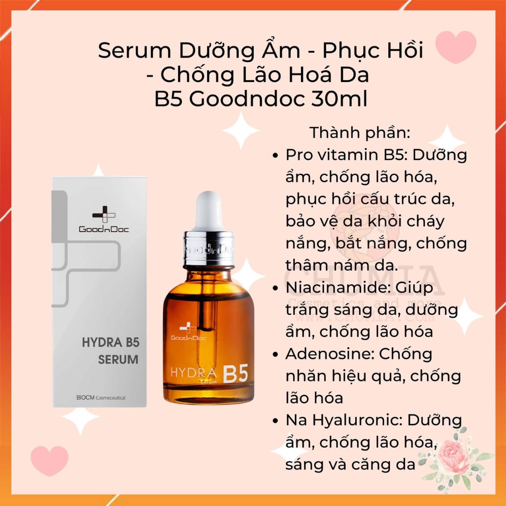 Serum dưỡng ẩm hồi phục da B5 Mediphar Hydrating
