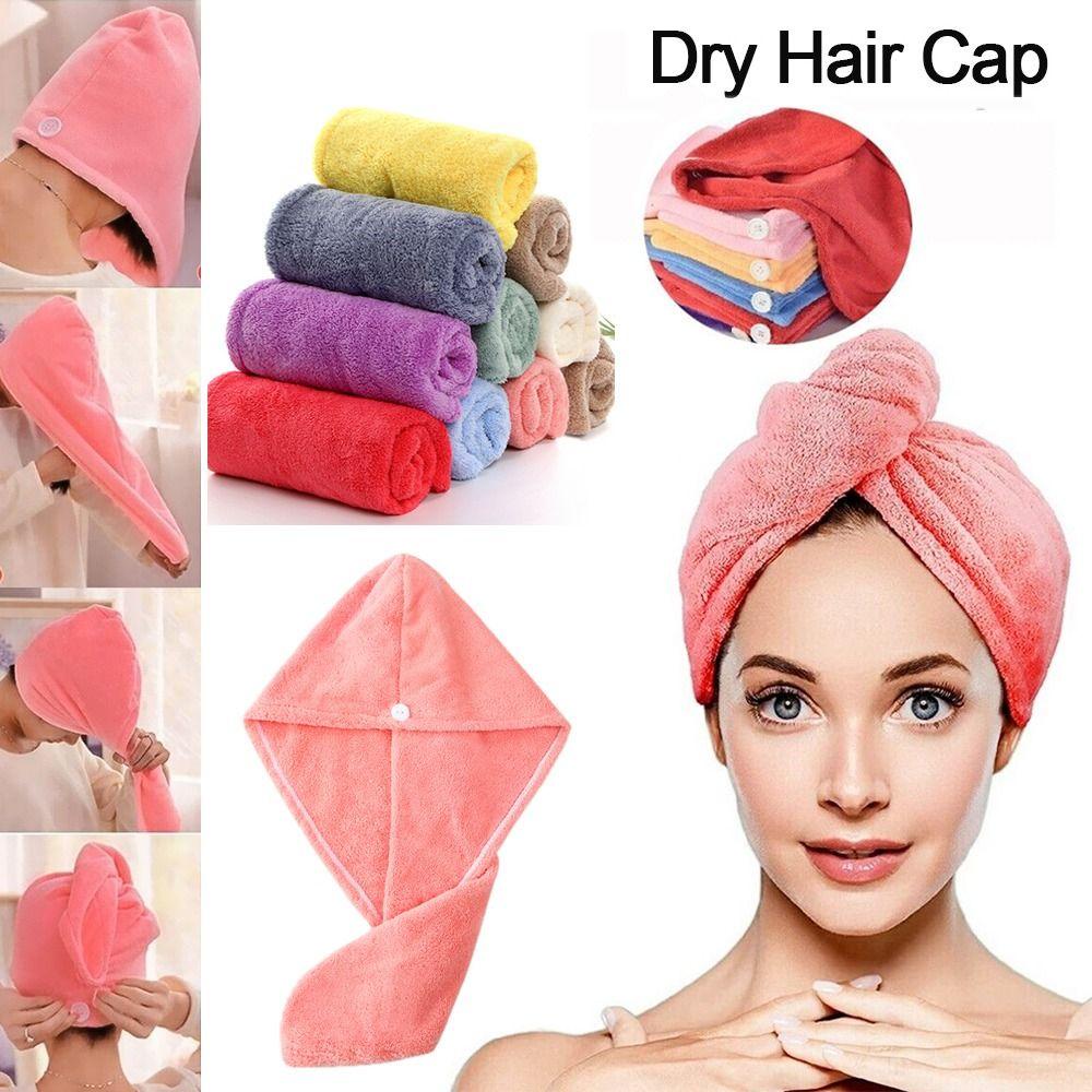 YNATURAL Mũ Trùm Đầu Làm Khô Tóc Chất Liệu Microfiber Thấm Hút Tốt