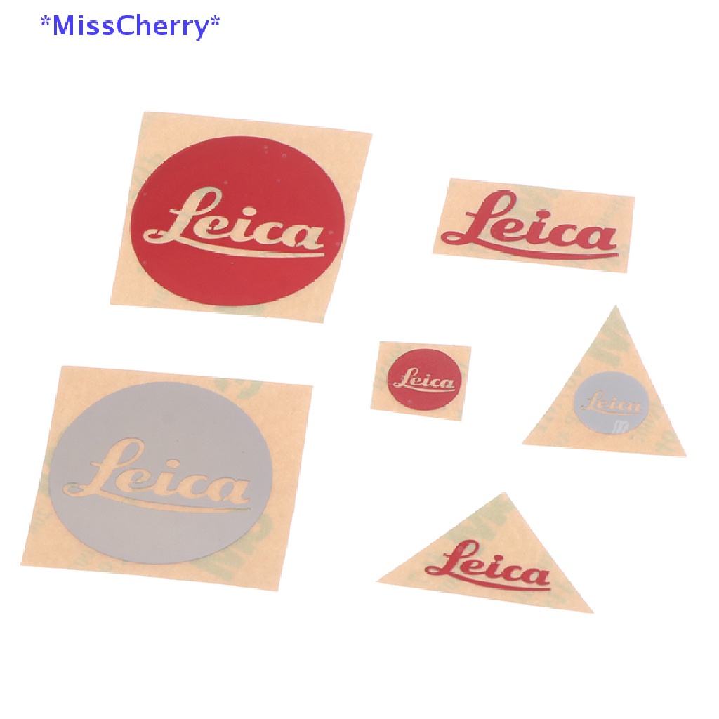 Miếng Dán Kim Loại Hình Logo Leica Trang Trí Điện Thoại Di Động / Máy Ảnh Mới