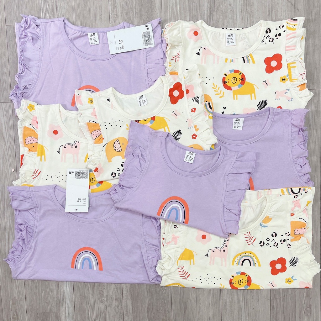 Set 2 bộ thun cho bé gái từ 10 đến 20kg