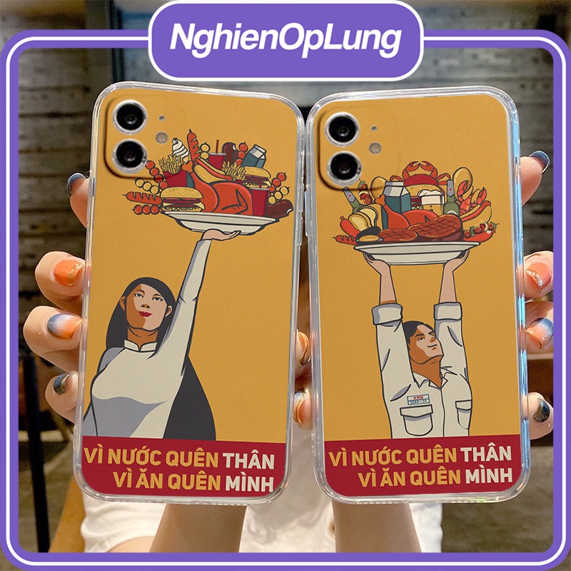 Ốp iphone silicon dẻo bảo vệ camera Nghienoplung ốp trong iphone cute 78 Plus 11 1314 Pro MAX XR X XS MAX SE 2020 - u318