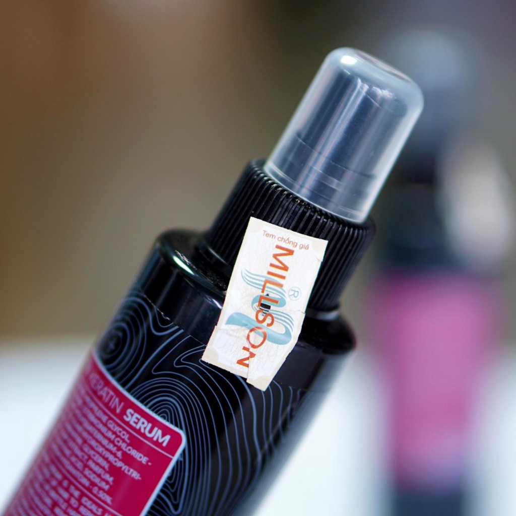 Serum dưỡng tóc, Keratin Millson 150ml, xịt dưỡng tóc khô xơ, dưỡng mượt, tạo nếp tóc uốn, xoăn, nhuộm