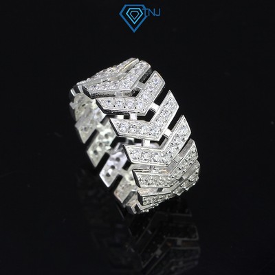 Nhẫn bạc nam hình mũi tên đính đá NNA0363 - Trang Sức TNJ