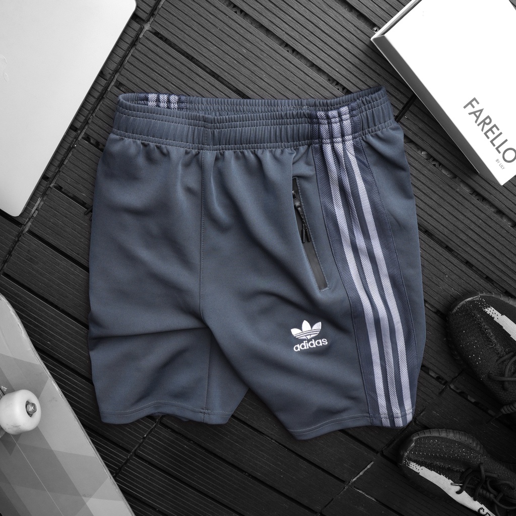 Quần short nam, quần short thể thao vải thun poly dày dặn co giãn tốt