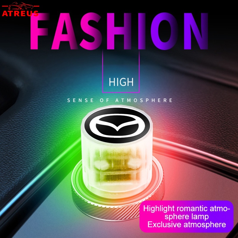 1 Đèn LED USB Trang Trí Cho Xe Mazda 2 3 CX5 CX30 CX8 CX3 Mazda2 6 5