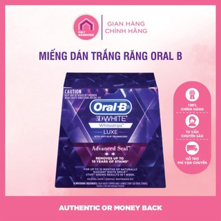 Miếng dán trắng răng - Miếng dán răng 3D White Luxe Advanced oral b - oral b