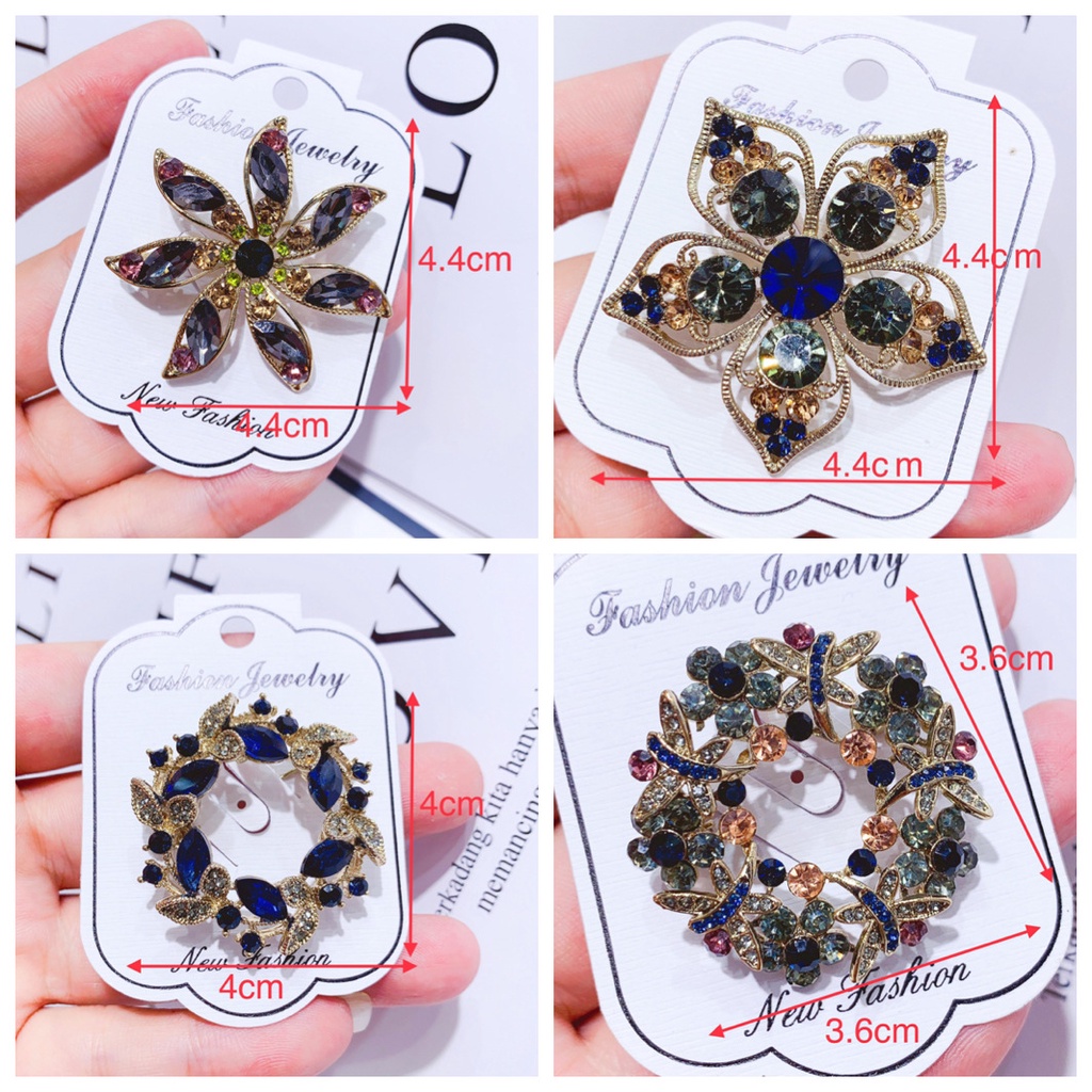 Ghim Cài Áo Hình Chuồn Chuồn Đính Đá Phong Cách Âu Mỹ