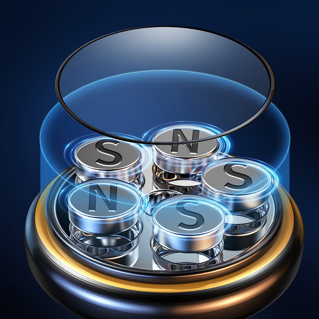 Giá Đỡ Điện Thoại Từ Tính Xoay 360 Độ In Hình Hoa Hướng Dương Độc Đáo Tiện Dụng Cho Xe Hơi