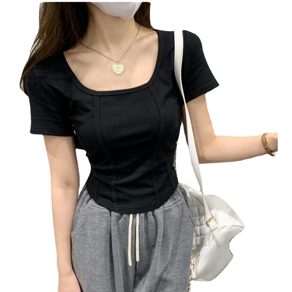 NRVP Áo Thun NgắN Tay DáNg Ôm ThờI Trang Cho Nữ