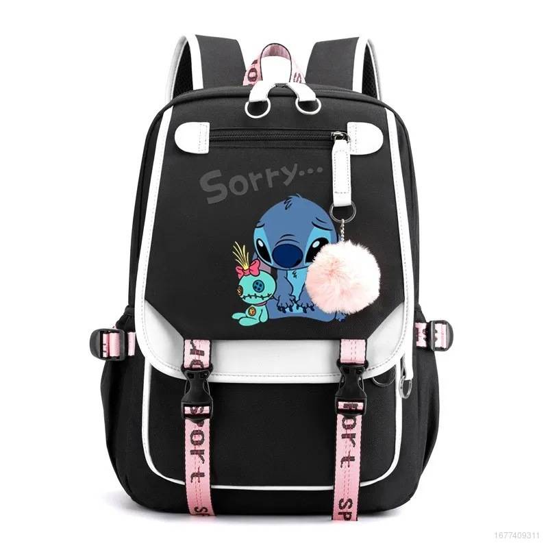 Ba Lô In Hình Stitch Sức Chứa Lớn Thoáng Khí Đa Năng Thời Trang Cho Nam Và Nữ BY2