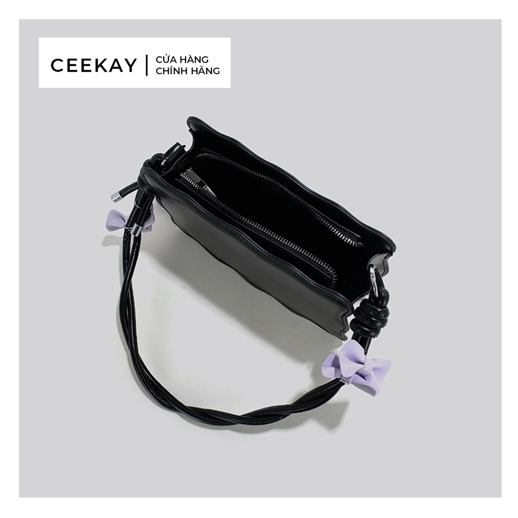 Túi Ceekay chính hãng | Túi xách nữ cao cấp, túi đeo vai, túi lượn sóng hot trend - Full box - CK15