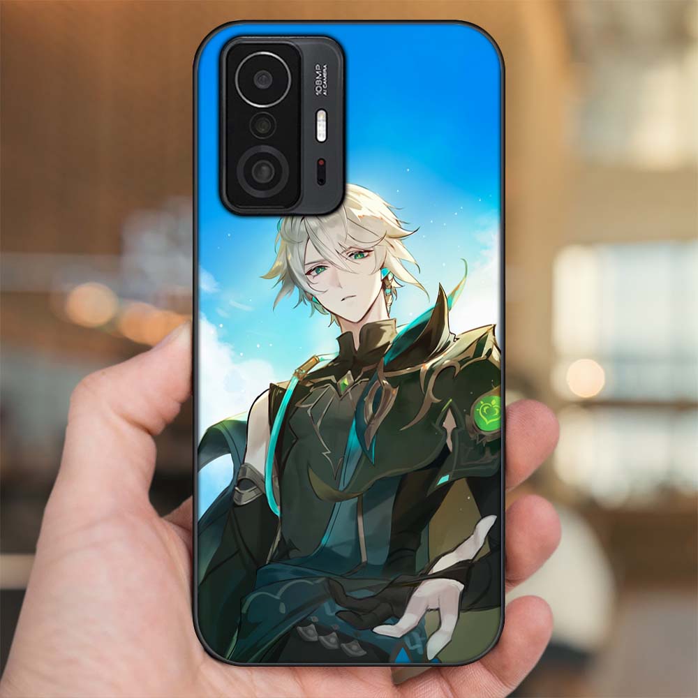 Ốp lưng Xiaomi 11T Pro 5G viền đen in hình Alhaitham Genshin Impact