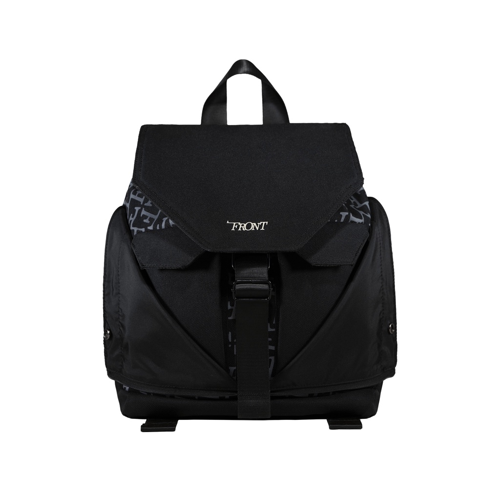 FRONT The Knight F Abundant Backpack D123 - BLACK - M ♟ Balo FRONT chất liệu Polyester