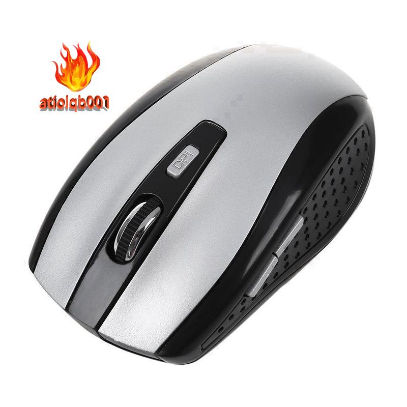 Chuột Quang Không Dây 2.4G ĐầU NhậN USB Cho PC / Laptop / HP Dell Toshiba ACER / BạC