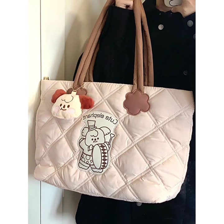 Túi Đeo JASMIN NOIR Chéo Nắp Gập Họa Tiết Caro Đơn Giản Thời Trang Cho Nữ