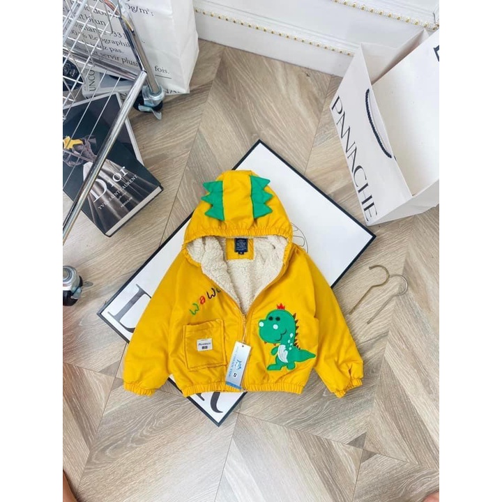 MK167 Áo khoác gió lót lông cho bé 10-28kg