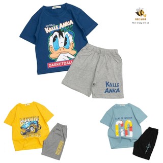Đồ bộ bé trai, đồ bộ trẻ em chất thun cotton, size 1-7 tuổi, có nhiều màu - BEEKIDS