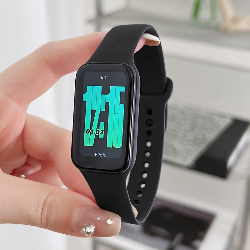 Dây Đeo Cổ Tay Chính Hãng 100% Màu Xanh Lá Huỳnh Quang Cho Xiaomi Redmi band2 2023 Redmi Band 2 Mới Xiaomi Mi Band 8 Active