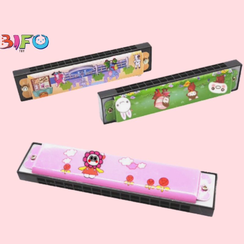 Đồ chơi âm thanh kèn Harmonica nhựa cho bé phát triển âm nhạc