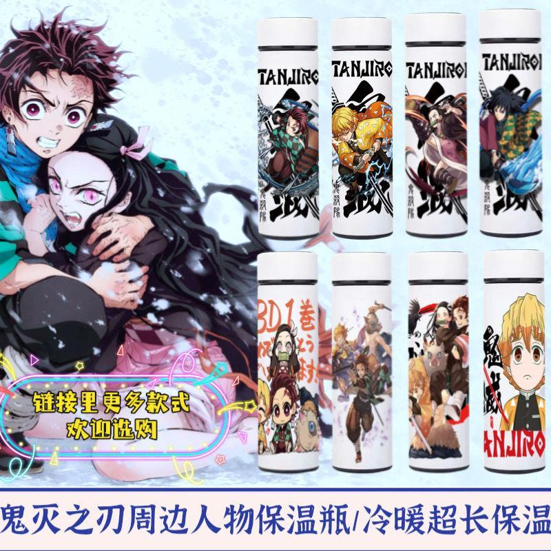 Bình Nước Giữ Nhiệt Bằng Thép Không Gỉ In Hình Anime Demon Slayer Zenitsu Tanjiro