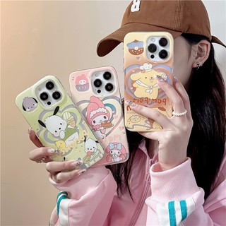 Ốp Điện Thoại Họa Tiết Hoạt Hình Melody Pochacco Lấp Lánh Dễ Thương Cho iPhone 14 13 12 Pro Max 11 14promax