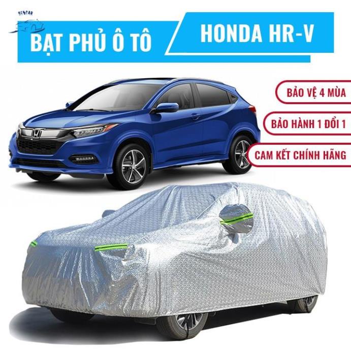 Bạt che phủ xe ô tô 5 chỗ Honda HR-V, Bạt trùm xe hơi 5 chỗ cao cấp chất liệu vải PEVA chống nắng mưa, bạt phủ xe hrv +