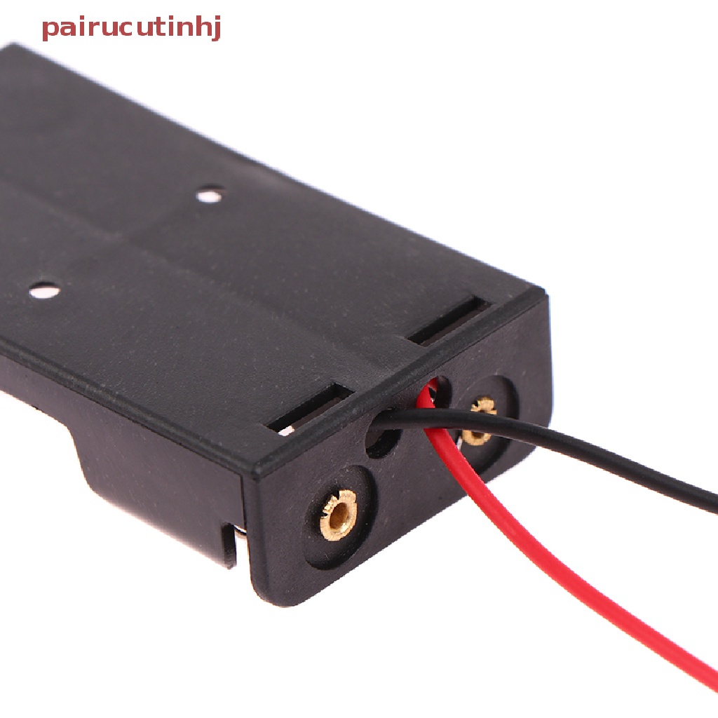 Hộp Đựng Đồ Bằng Nhựa Kích Thước Tiêu Chuẩn AA / 18650 Màu Đen Kèm Dây Dẫn 3V