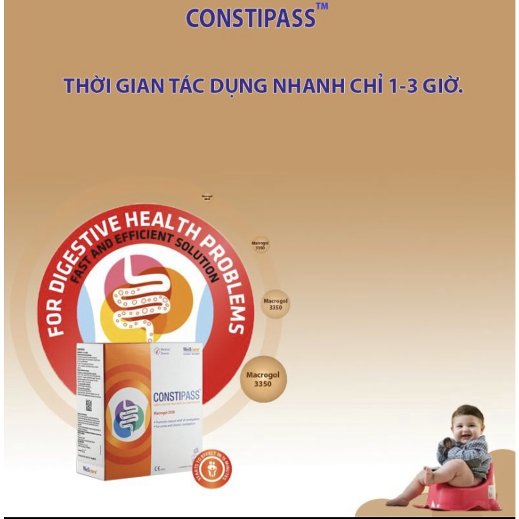 Contipass- nhuận tràng, giải quyết táo bón