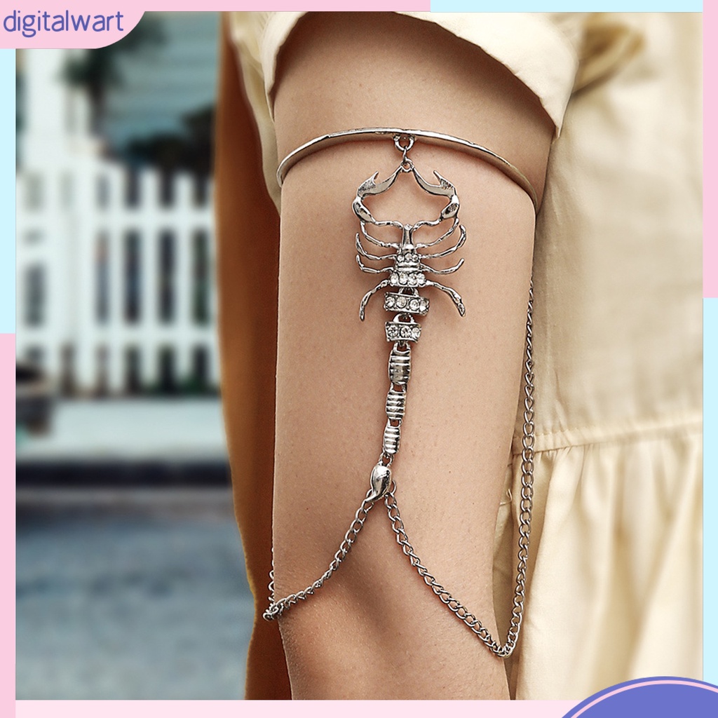 [DIWA] Nhẫn Đeo Cánh Tay Nhiều Tầng Màu Sắc Trơn Trang Trí Chuỗi Xích Trên Bằng Hợp Kim Sáng Tạo Cho Nữ Mỗi Ngày