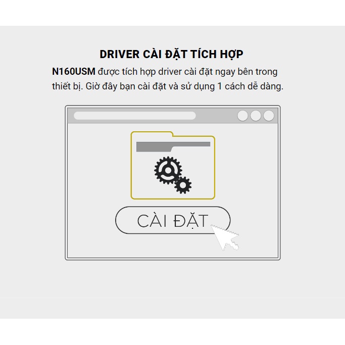 Usb wifi N160USM hiệu TOTOLINK sử dụng thu sóng wifi cho máy tính PC laptop bảo hành chính hãng 24 tháng | BigBuy360 - bigbuy360.vn
