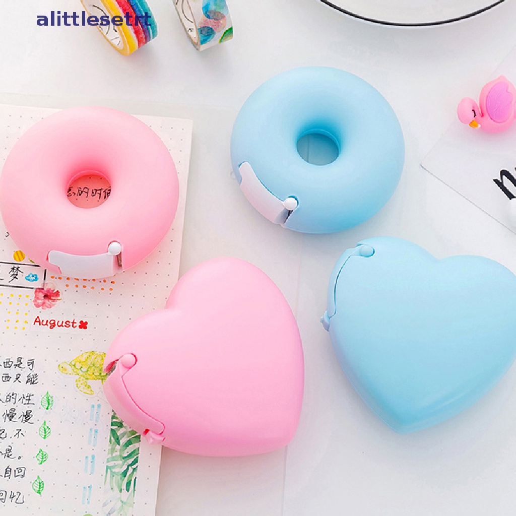1 Dụng Cụ Cắt Cuộn Băng Keo Dán Lông Mi Hình Bánh Donut Trái Tim