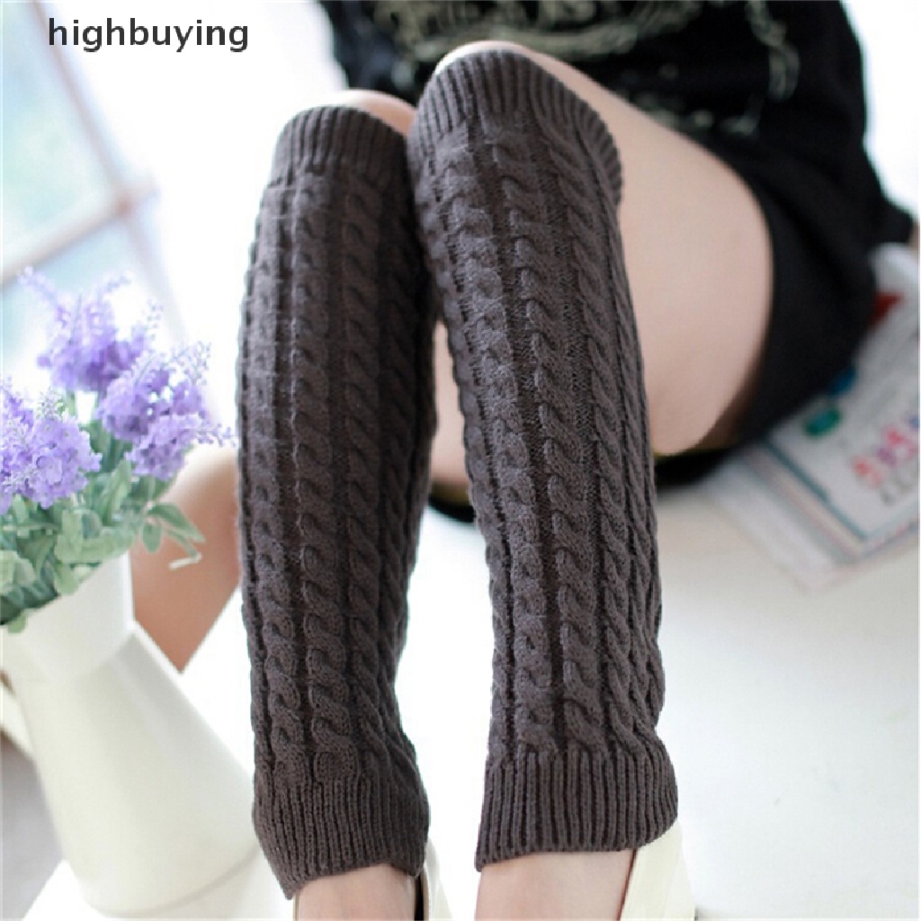 Vớ Ống Chân Dệt Kim Giữ Ấm Thời Trang Mùa Đông Cho Nữ