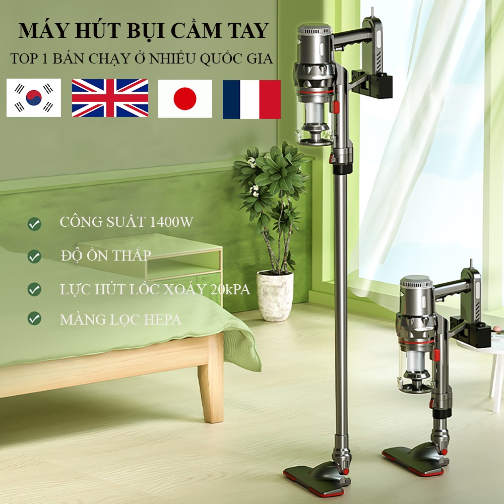 Máy hút bụi gia đình, máy hút bụi cầm tay cao cấp công nghệ mới với lực hút lốc xoáy. Bảo hành 2 năm trên toàn quốc.