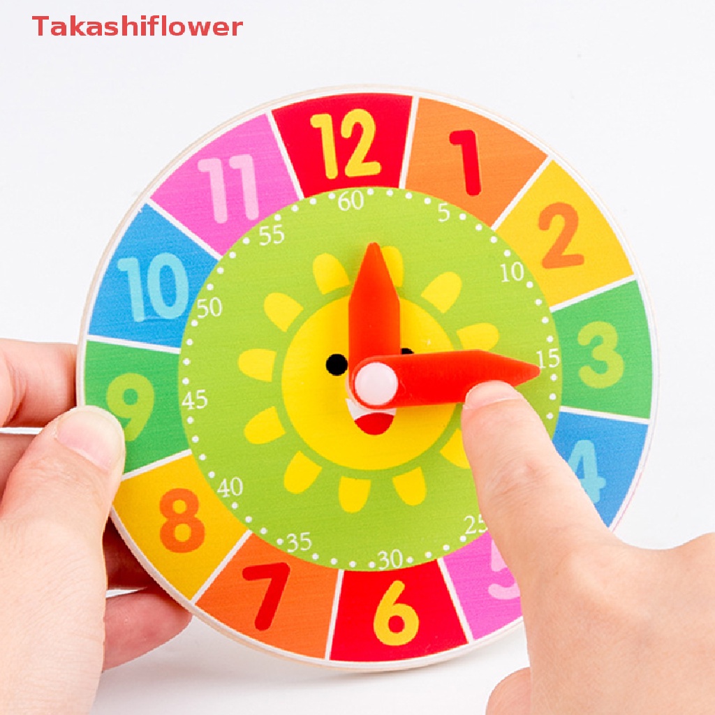 (Takashiflower) Đồng Hồ Đồ Chơi Bảng Hoạt Động Cảm Biến Montessori DIY Cho Bé