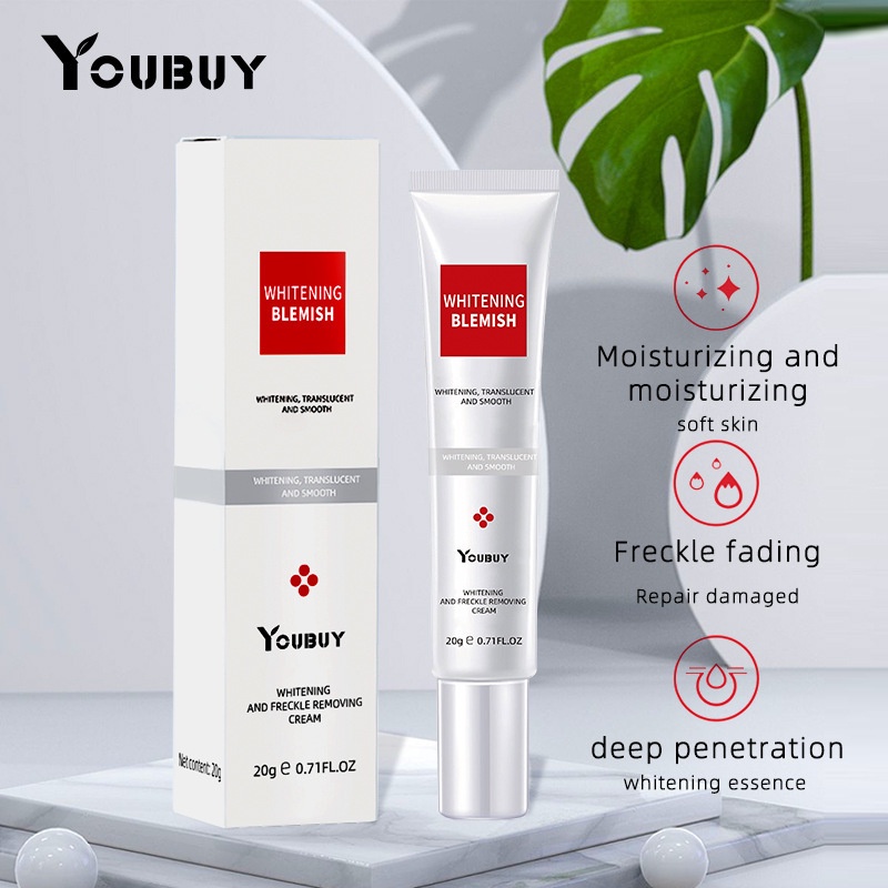 YOUBUY Kem Dưỡng Trắng Da Loại Bỏ Tàn Nhang 20g