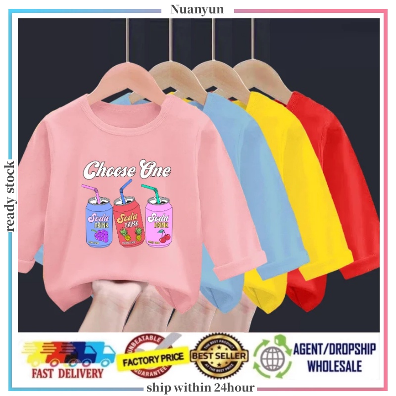 3-12Y Fashion cartoon print children's top boys and girls short sleeve T-shirt soft round neck large size Tshirts