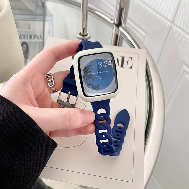 Dây Đeo Silicone Cho Đồng Hồ Thông Minh iWatch Ultra 49mm 44mm 40mm 45mm 41mm 42mm 38mm 7 se 3 4 5 6 8