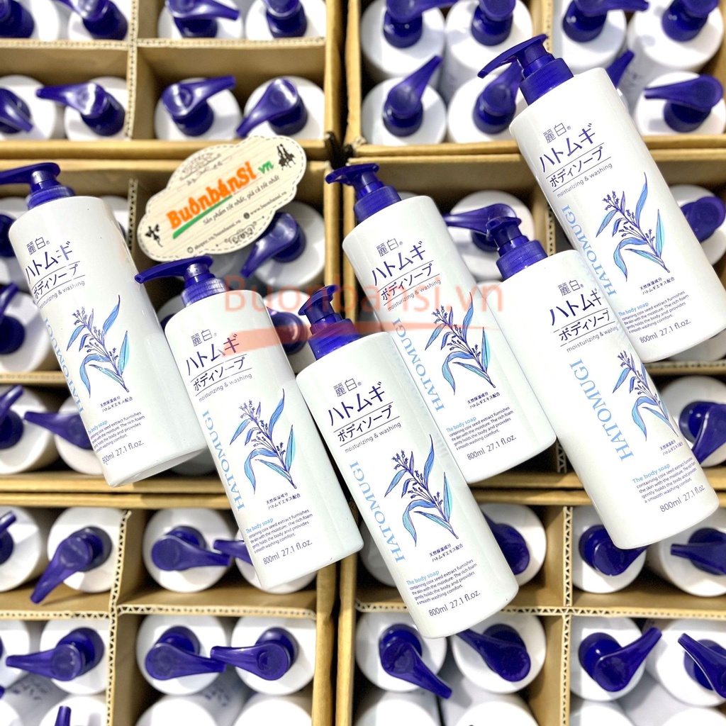Sữa Tắm Dưỡng Ẩm, Trắng Da HATOMUGI The Body Soap Nhật Bản - 2 Loại
