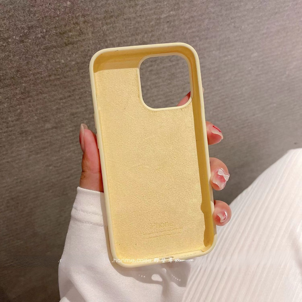 Ốp Điện Thoại Silicon Màu Trơn Thời Trang Cho IPhone 14 Pro MAX 12 13 Pro MAX