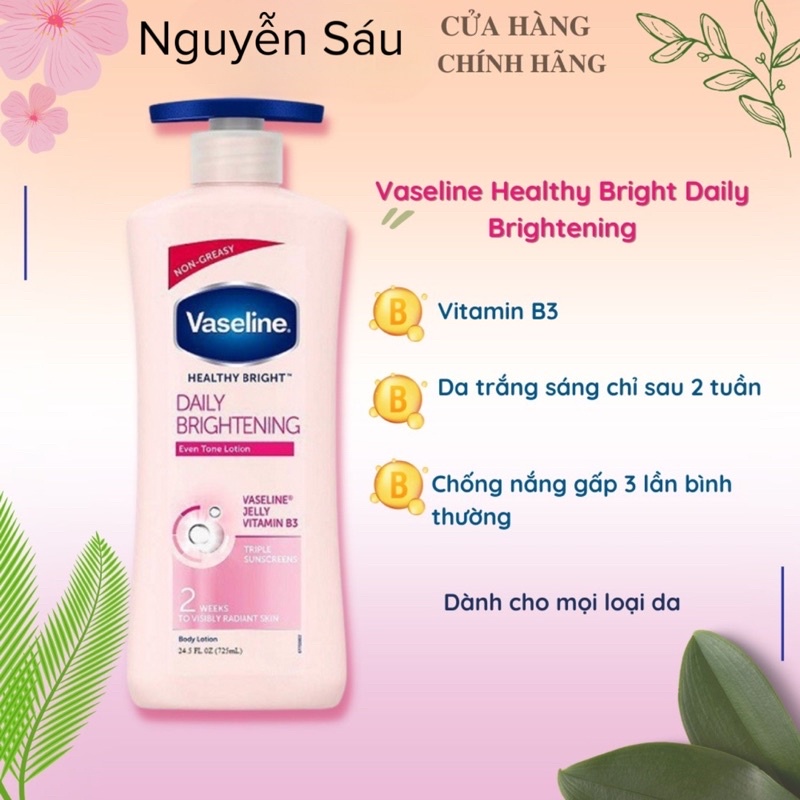 Sữa Dưỡng Thể Vaseline Healthy Bright 725ml