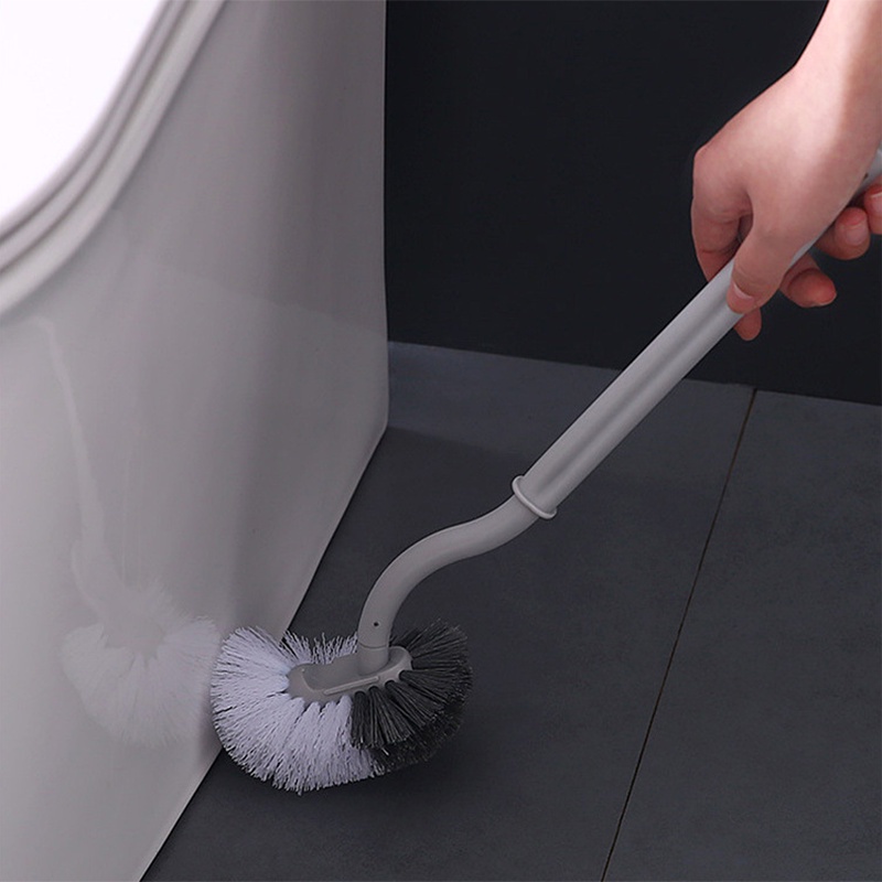 Cọ Lau Chùi Toilet Tay Cầm Dài Hai Màu Tùy Chọn Tiện Dụng