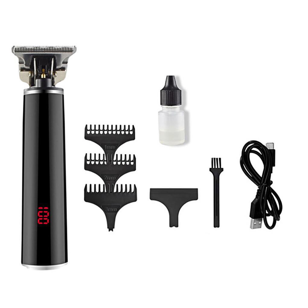 Tông Đơ Điện Cắt Tóc Chuyên Nghiệp Với Màn Hình LCD Kỹ Thuật Số Sạc USB