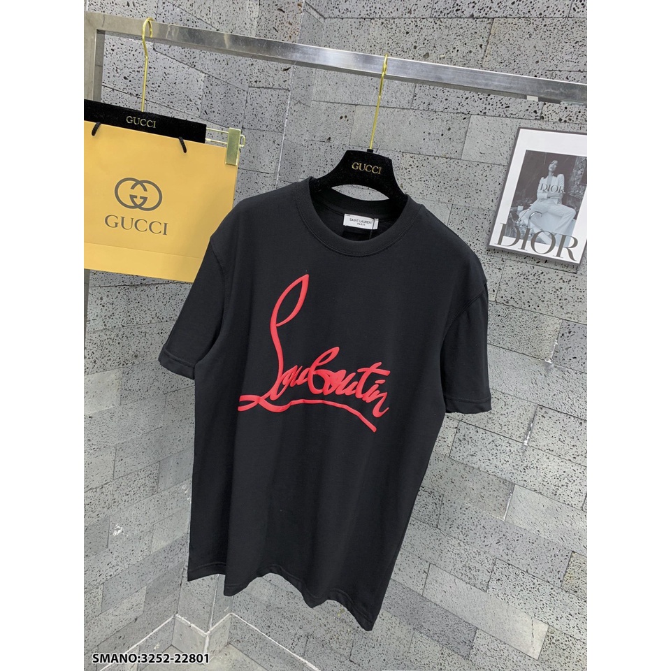 Áo Thun Cotton Nam Nữ CL Chữ Nổi Vải Mát Mịn Trẻ Trung Hot Hit